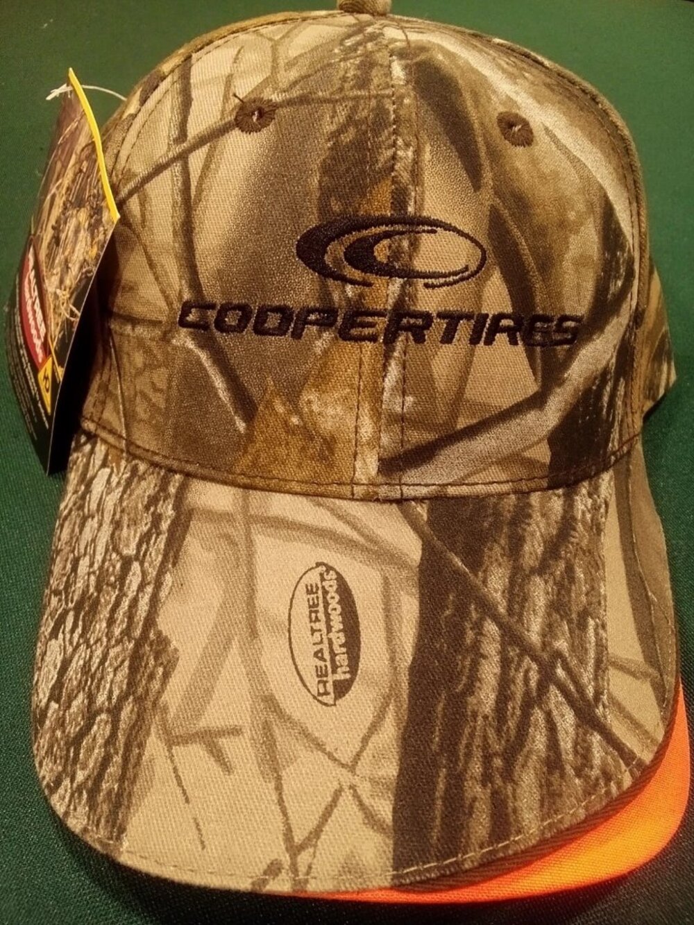 NWT Cooper Tires RealTree Hardwoods Adjustable Camo Hat